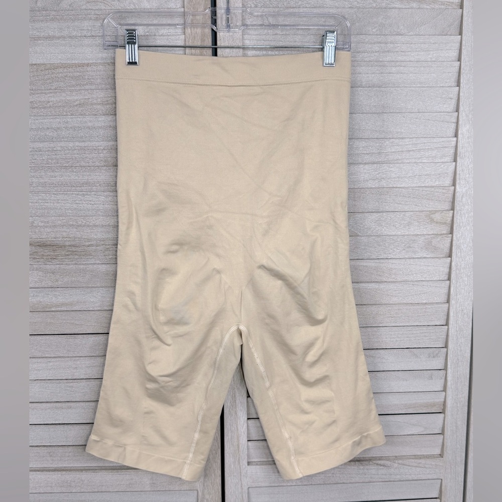 MIORRE Women's Seamless Control Body Shaping Shorts Beige-XL-XXL